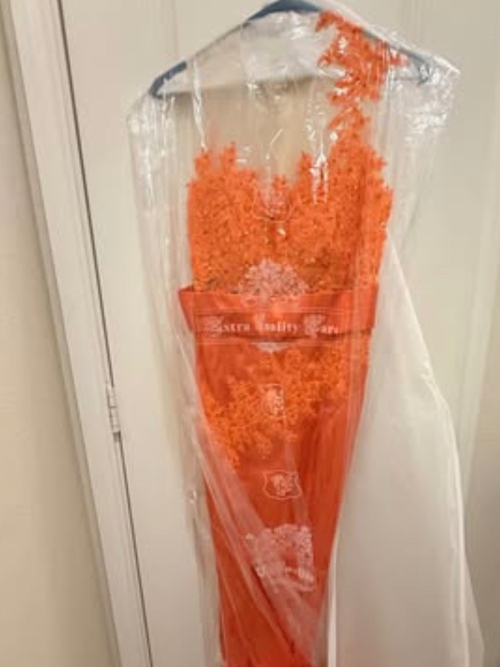 Evening Gown, size 6/8.. Orange